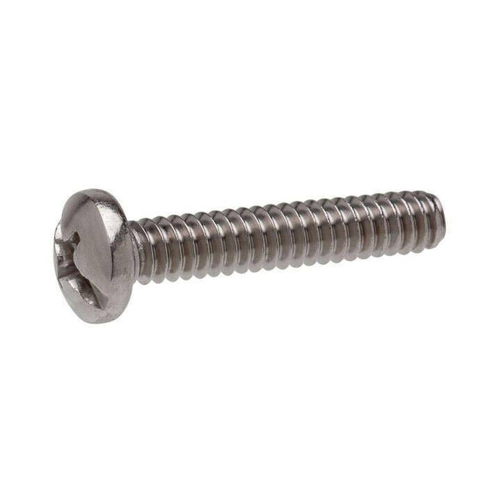 Seachoice MP0812SC Stainless Steel Phillips Machine Screw Pan Head