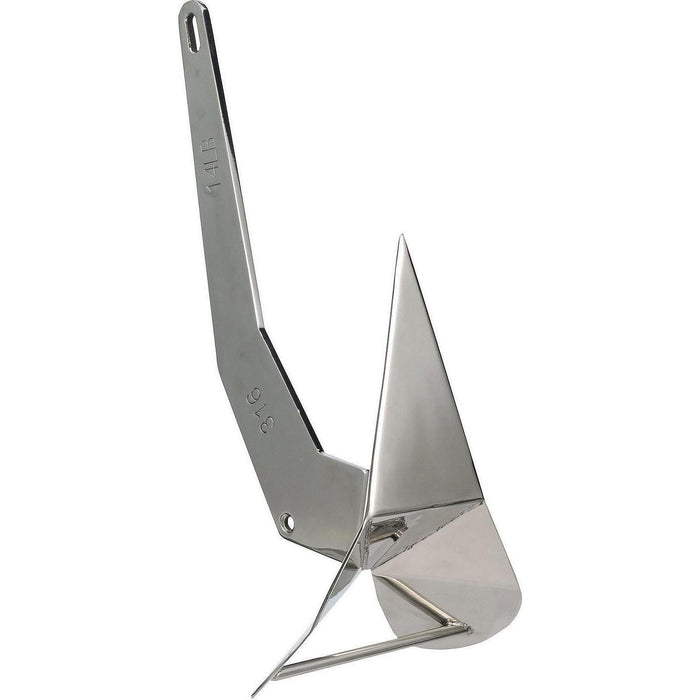 Seachoice 43840 Stainless Steel Plow Anchor, 14 lbs.