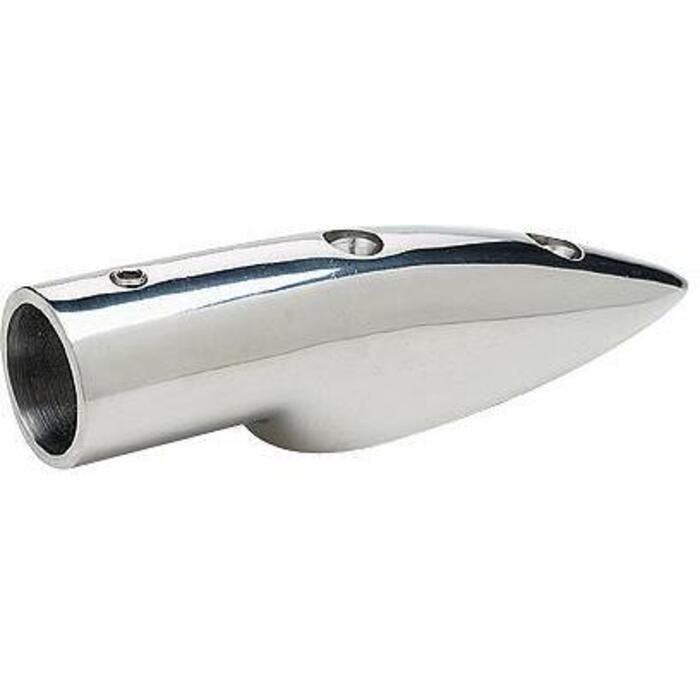 Seachoice 38471 5.5 Degree Stainless Steel Rail End Fitting For 7/8" OD Tubing