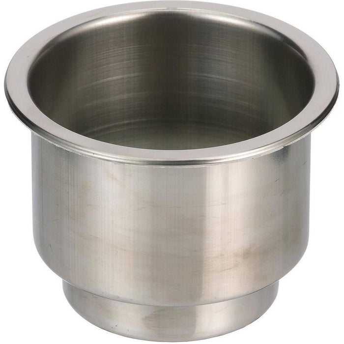 Seachoice 79391 Stainless Steel Recessed Drink Holder With Red LED Light