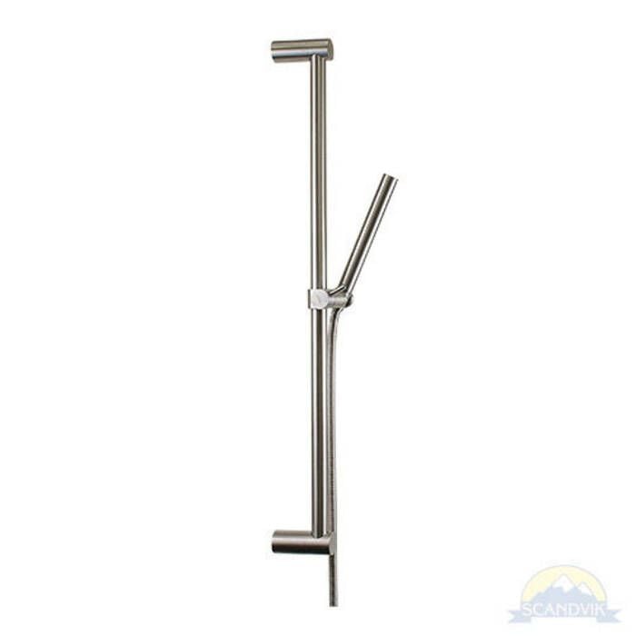 Scandvik 74180 Nordic Stainless Steel Shower Rail, 1/2" NPS-F