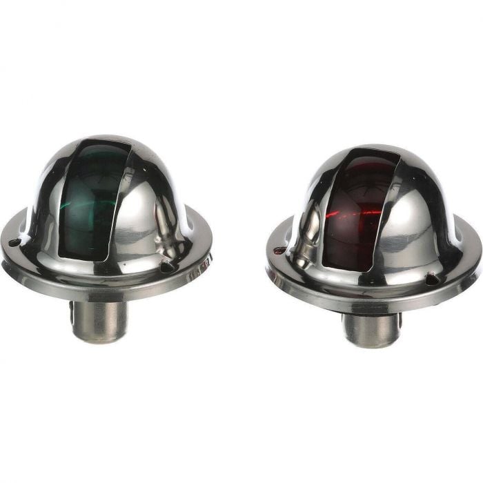 Seachoice 5121 Stainless Steel Side Light Set (P&S), 1NM Visibility, for Sail or Powerboats Under 39'