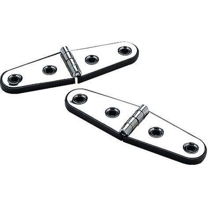 Seachoice 33851 SS Strap Hinges w/ Base 4" x 1-1/16" (1 Pair Per Pack)