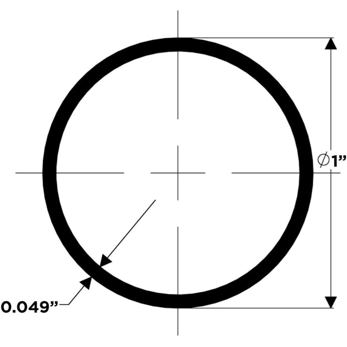Taco Metals S14-1049P12 1" S.S. Tubing