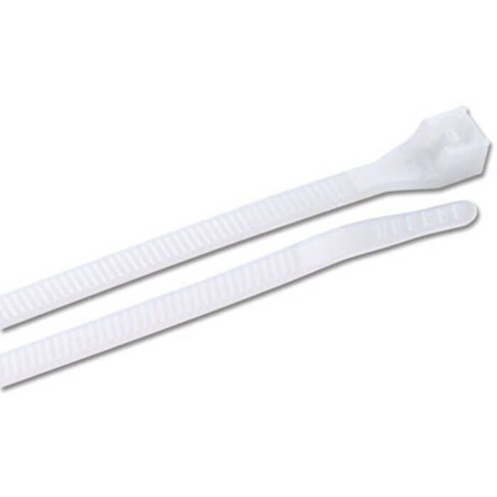 4" Standard Cable Ties, Natural 25/Pack