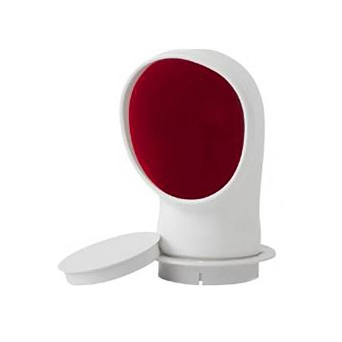Sea Dog 727145-3 SeaDog PVC Standard Profile Cowl Vent & Snap On Deck Plate, White w/ Red Interior