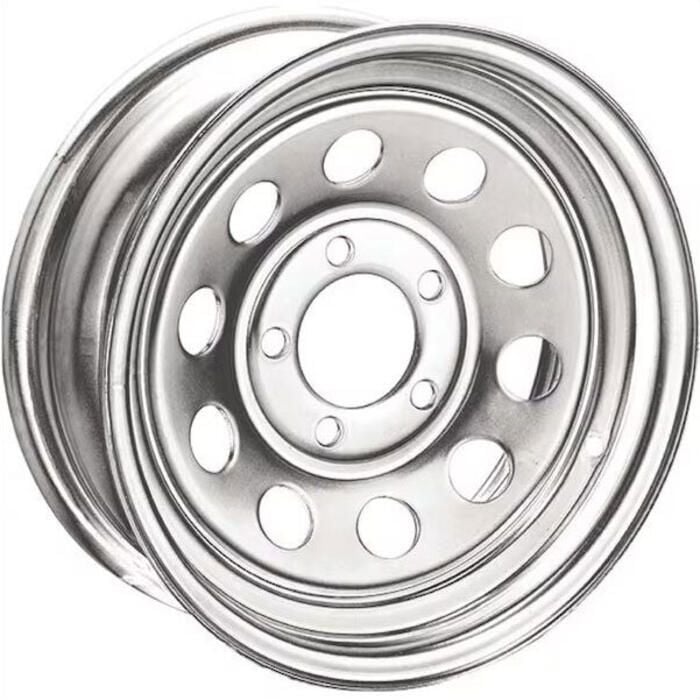 Loadstar Tires 20366 Modular Steel Wheel (Rim) w/Rivets, Chrome