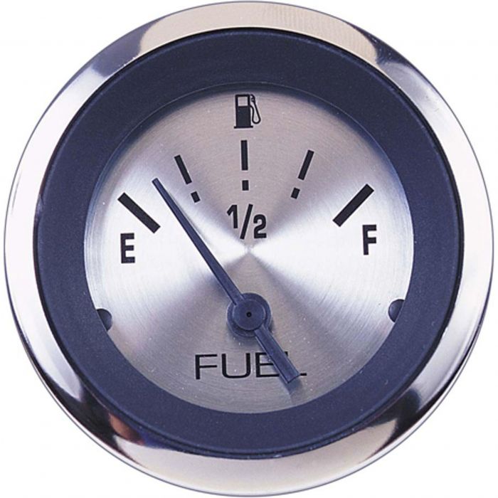Sierra 63477P Sterling Series 2" SS Fuel Gauge & Requires "F" Sender Code