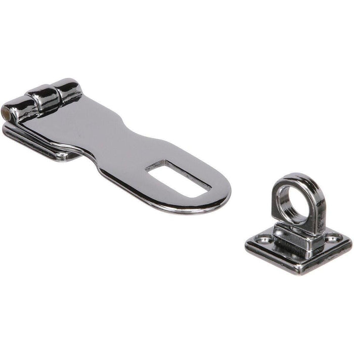 Seachoice 37091 Chrome Plated Brass Swivel Eye Hasp 3"