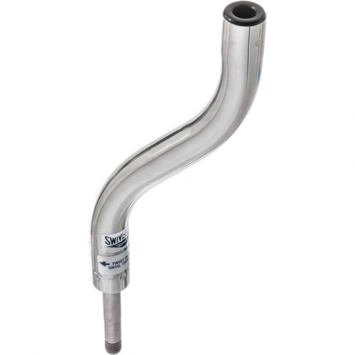 Attwood 7153-T-SS LockNPin 3/4" Threaded Offset Post Stainless Steel 13"