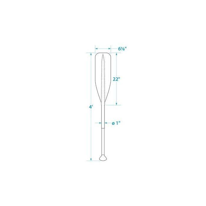 Seachoice 71121 Synthetic Paddle With Aluminum Shaft, 4'
