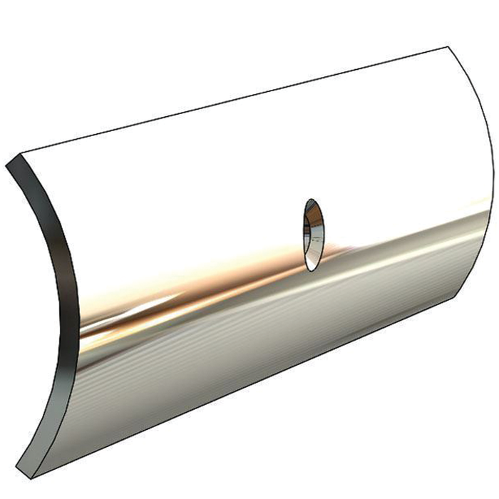 Taco Metals S11-4500P12 Taco SS Hollow Back Rub Rail 1/2" X 12' Hb