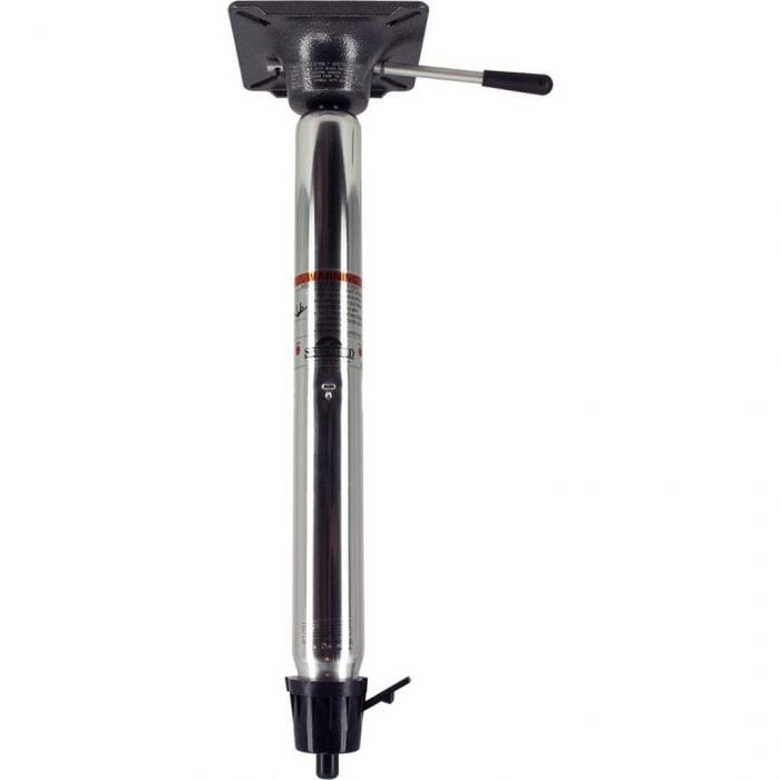 Springfield 1602016 Taper-Lock 2-3/8" Power-Rise Stand-Up Pedestal 22.5" to, 29.5", Brite Dip Finish