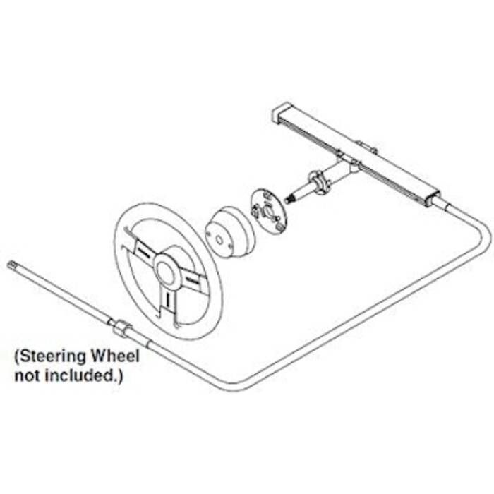 SeaStar SS14109 The Rack Steering Kit, Single