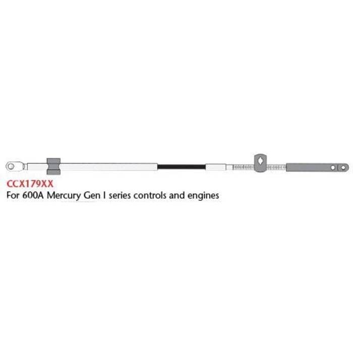 SeaStar CCX17928 TFXtreme 600A Mercury/Mariner/Force/MerCruiser Control Cable, Asm