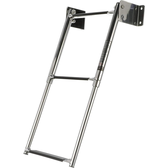 Seachoice 71221 Telescoping Transom Mount Stainless Steel 3-Step Ladder