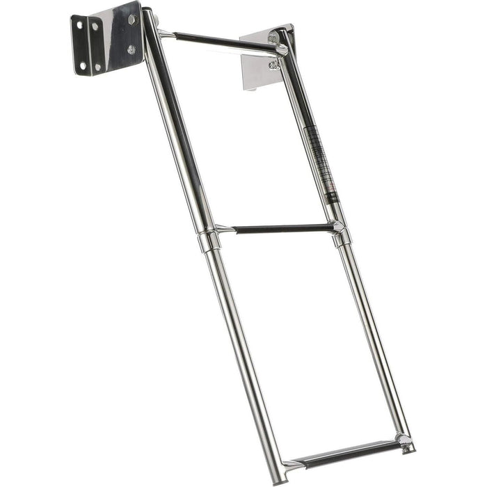 Seachoice 71221 Telescoping Transom Mount Stainless Steel 3-Step Ladder