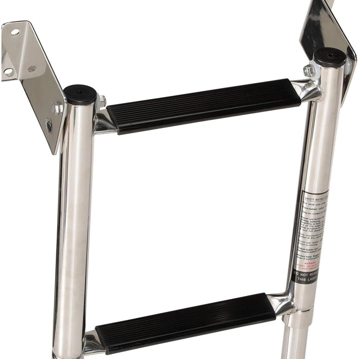 Seachoice 71231 Telescoping Transom Mount Stainless Steel 4-Step Ladder