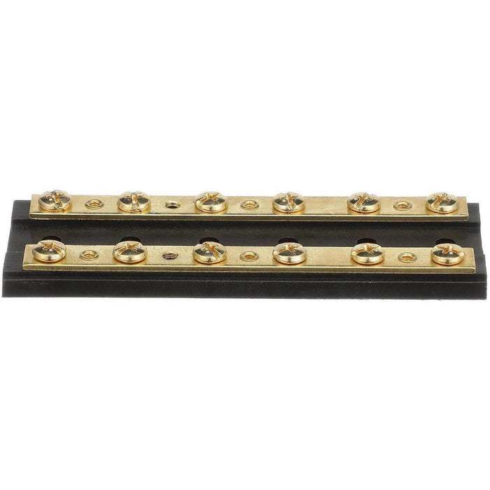 Seachoice 13531 Terminal Block, 6-Gang, Brass Clips and Contacts