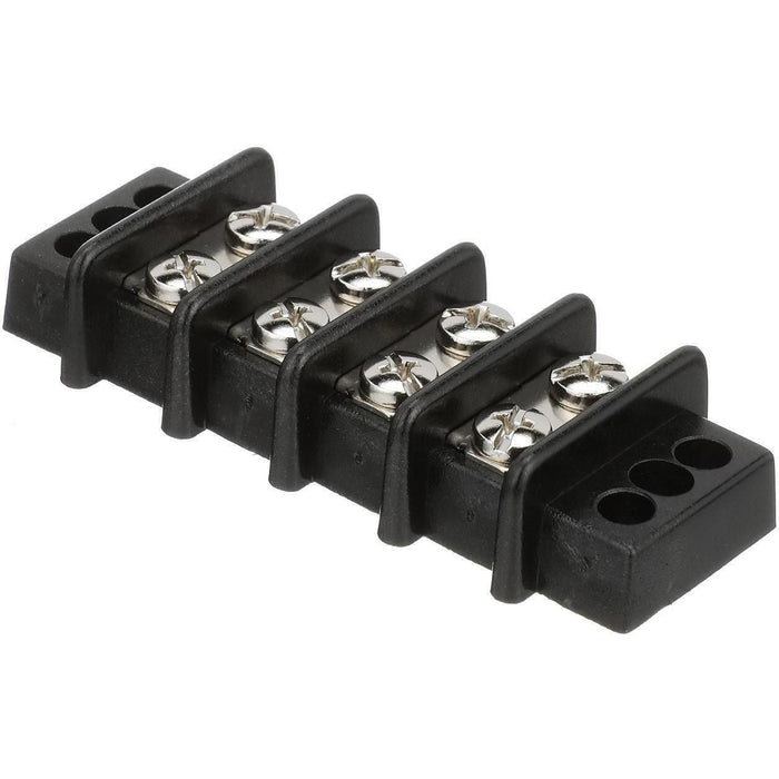 Seachoice 13561 Terminal Block, 4-Gang, Brass Clips and Contacts