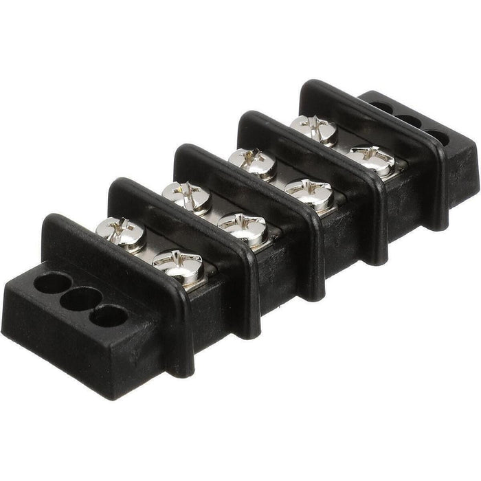 Seachoice 13561 Terminal Block, 4-Gang, Brass Clips and Contacts