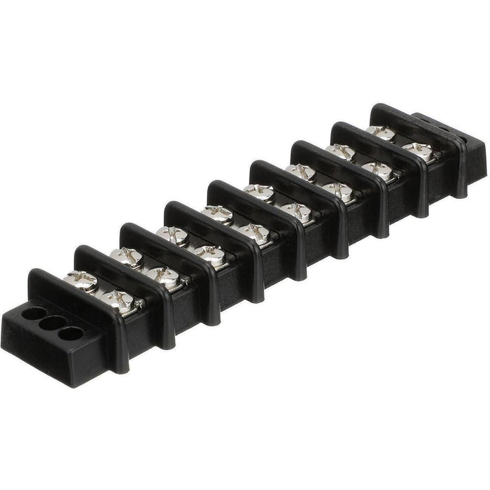 Seachoice 13581 Terminal Block, 8-Gang, Brass Clips and Contacts