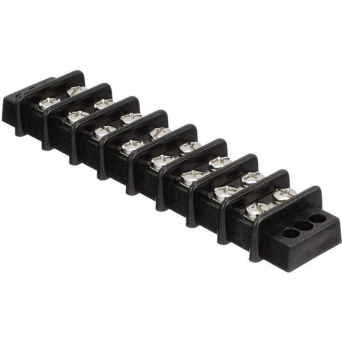 Seachoice 13581 Terminal Block, 8-Gang, Brass Clips and Contacts