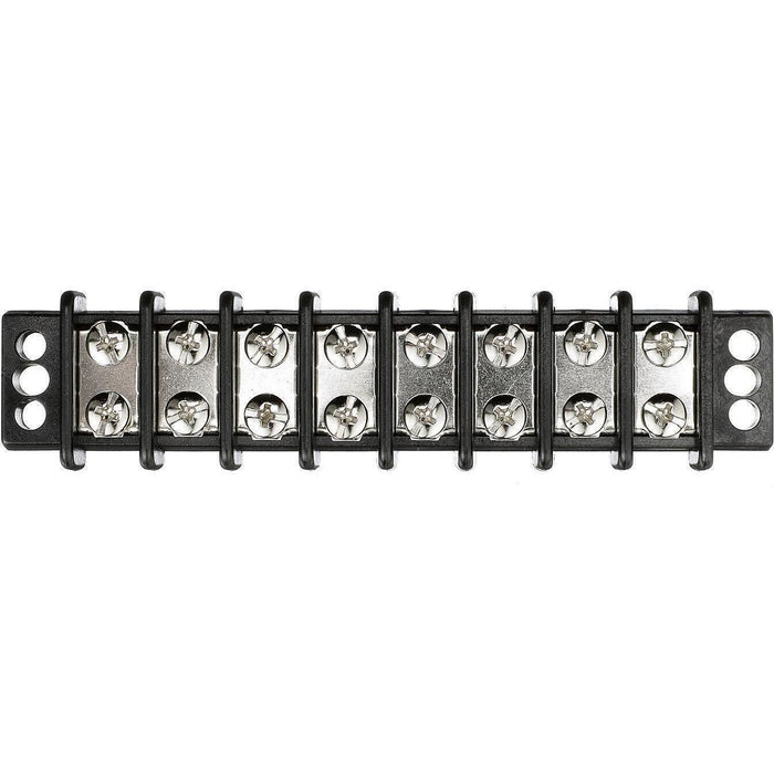 Seachoice 13581 Terminal Block, 8-Gang, Brass Clips and Contacts