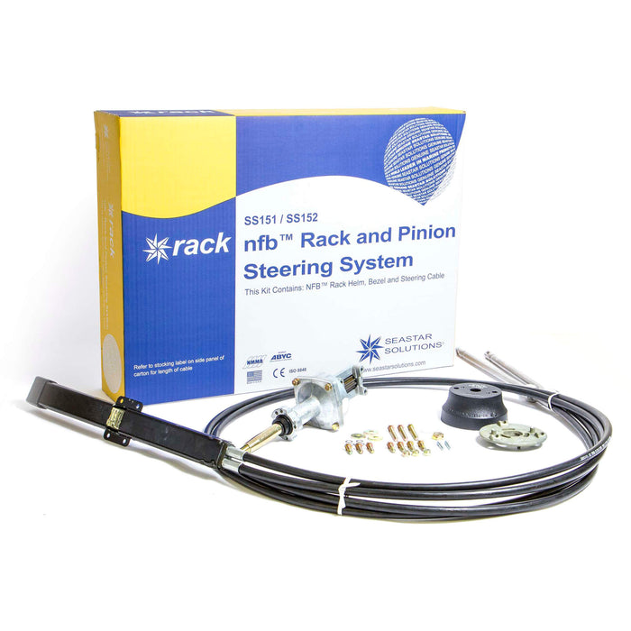 SeaStar SS15212 No Feedback Rack and Pinion Steering Kit, Dual