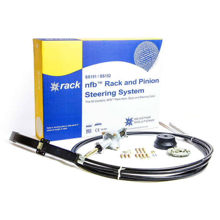 SeaStar SS15214 No Feedback Rack and Pinion Steering Kit, Dual