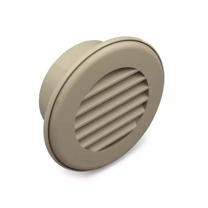 B&B Molders 94269 Thermovent Ducted Vent, 4" w/ Damper, Tan