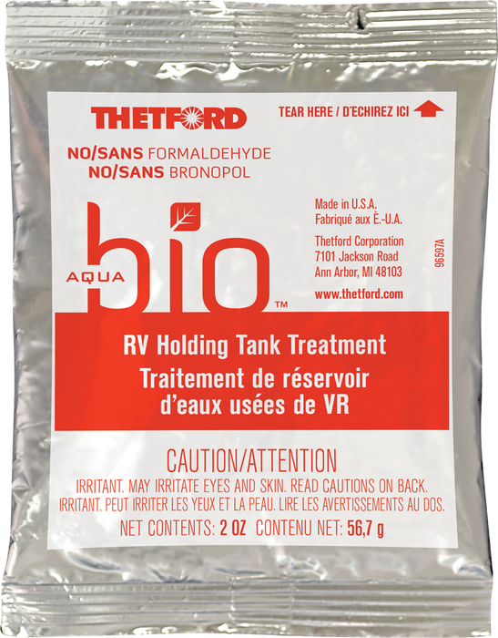 Thetford 96600 Aquabio Dri Pack Holding Tank Treatment, 2 oz., 8/pk