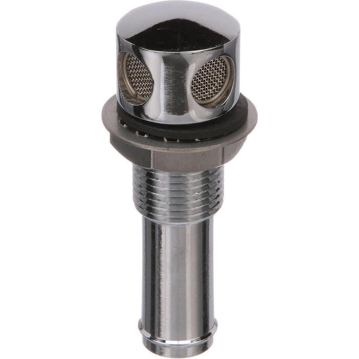 Seachoice 23031 Thru Hull Fuel Tank Vent, Chrome-Plated Brass, 5/8 in.