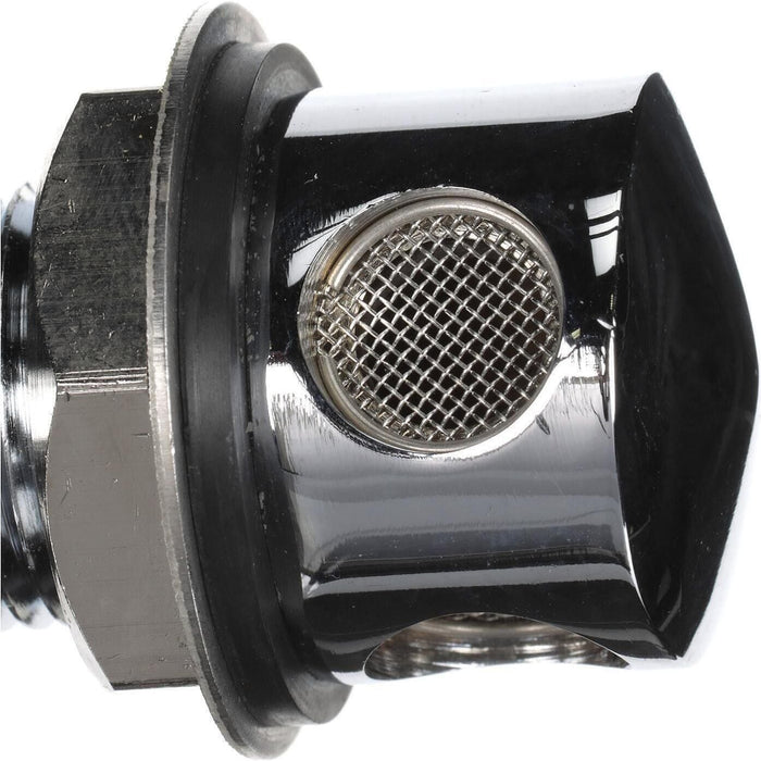 Seachoice 23041 Thru Hall Fuel Tank Vent, Chrome-Plated Brass, 5/8 in., 90 Degree