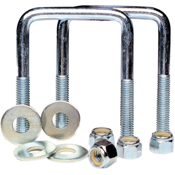 Tie Down Engineering 86211 Zinc Plated Square U-Bolt Kit