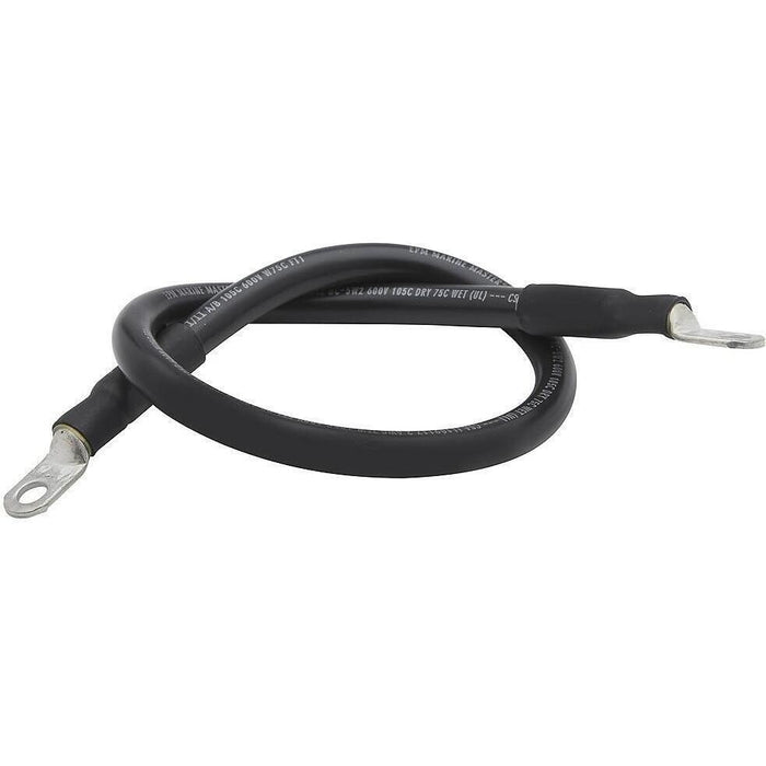 Seachoice 63001 Tinned Copper Battery Assembly, 2 AWG, Black, 2'
