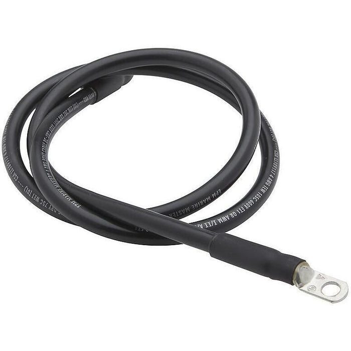 Seachoice 63024 Tinned Copper Battery Assembly, 4 AWG, Black, 6'