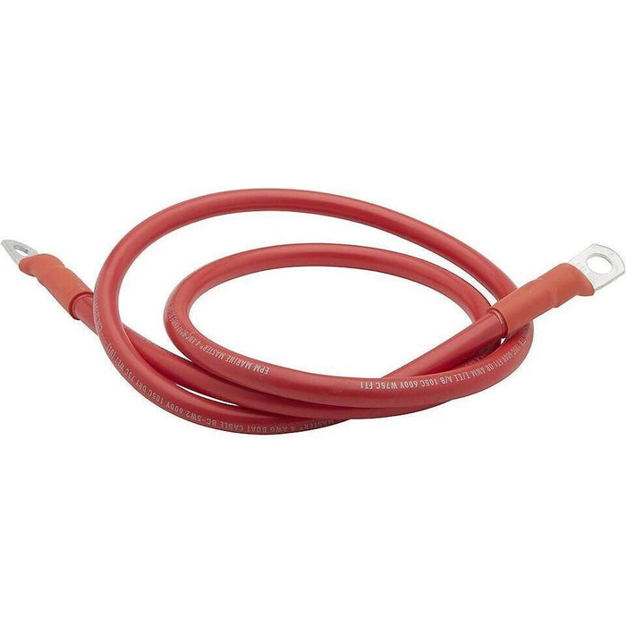 Seachoice 63033 Tinned Copper Battery Assembly, 4 AWG, Red, 4'