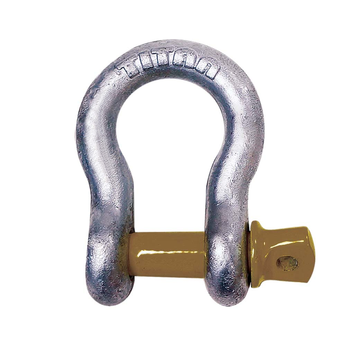 Titan Chain 10319053 Hot Galvanized Bow Shackle, 7/16"