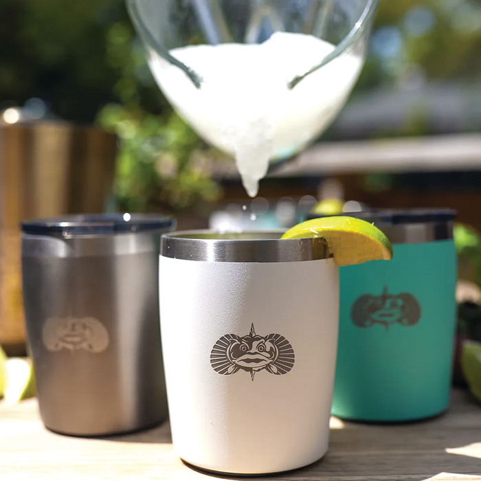 Toadfish Non-Tipping 10oz Rocks Tumbler - White