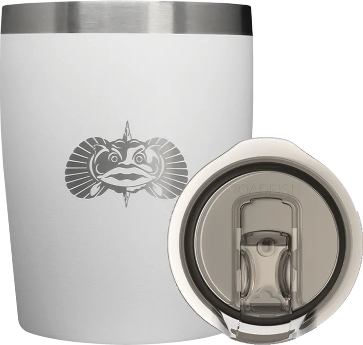 Toadfish Non-Tipping 10oz Rocks Tumbler - White