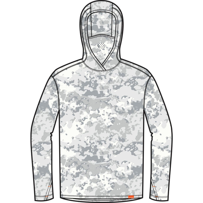 Grundens Tough Sun Masked Hoody - Squall Camo - L