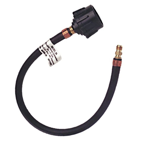 Trident Marine 1014-1415-20 Trident High Pressure 20" LPG Pigtail Hose & Quick, Closing Coupling