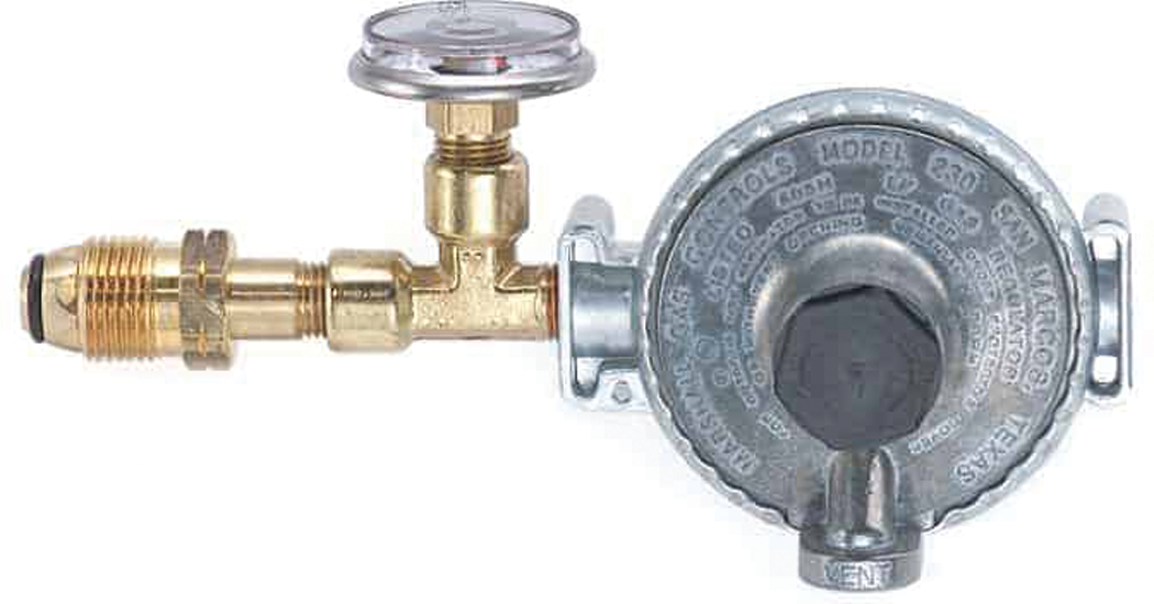 Trident Marine 1200-1411 LPG Tank Mount Single Stage Regulator