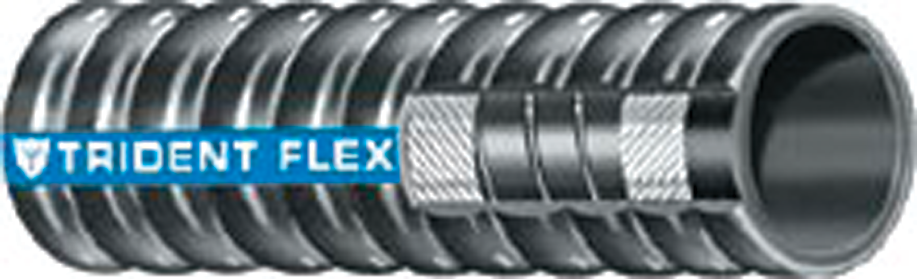 Trident 252-3004 Trident Flex Corrugated Hardwall Exhaust Hose, 3" x 12.5'