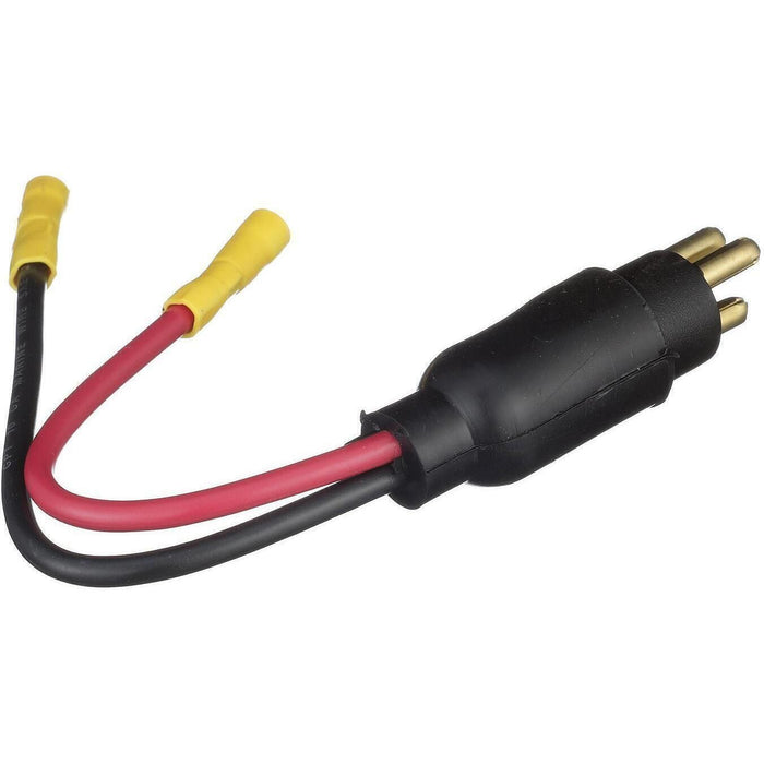 Seachoice 13751 Trolling Motor Plug, Straight, Male, Motor Side, 6 in. Lead Wires
