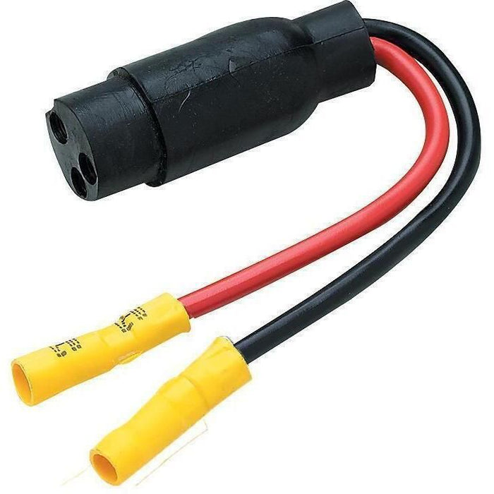 Seachoice 13761 Trolling Motor Plug, Straight Female, Motor Side, 6 in. Lead Wires