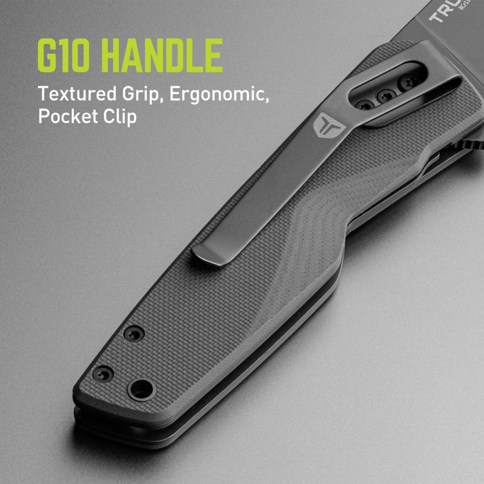 True Utility FMK 0025 EDC Fast Flip Knife Gray Folding Utility Knife