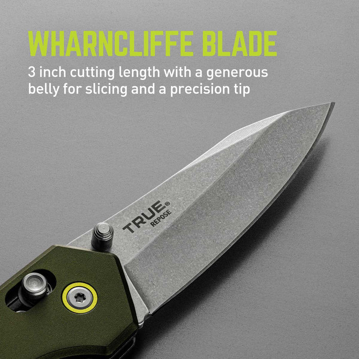 True Utility FMK 0028 Repose Wharncliffe Folding Knife