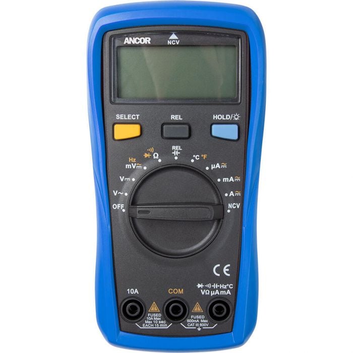 Ancor 703073 True RMS 12 Function Digital Multimeter